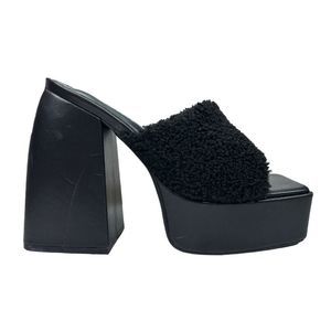 Dolls Kill x Public Desire Moby Faux Fur Heels - Size 7